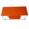 Metal Frame Tempered Glass Shelf TV Stand